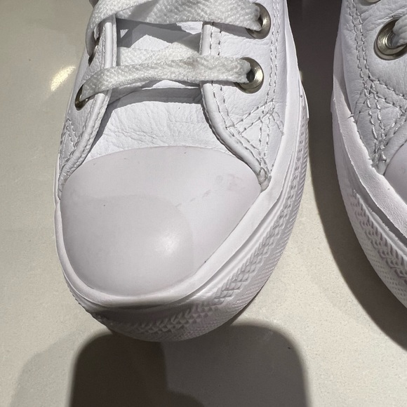 Converse Chuck Taylor All Star Move High Top Leather Shoes White - Picture 11 of 11